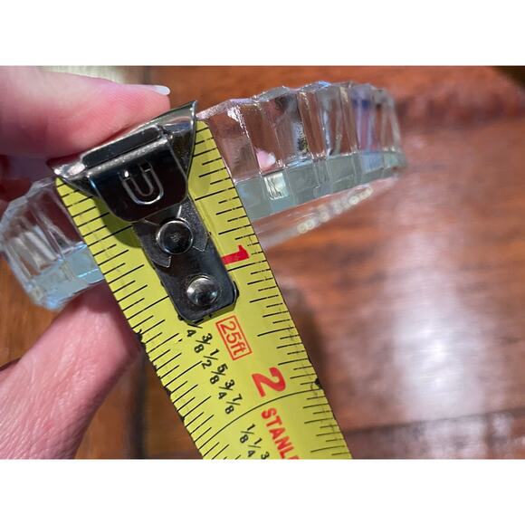 Vintage Cut Glass Oval Olive Dish / Trinket Dish / Candy Dish - Picture 6 of 6